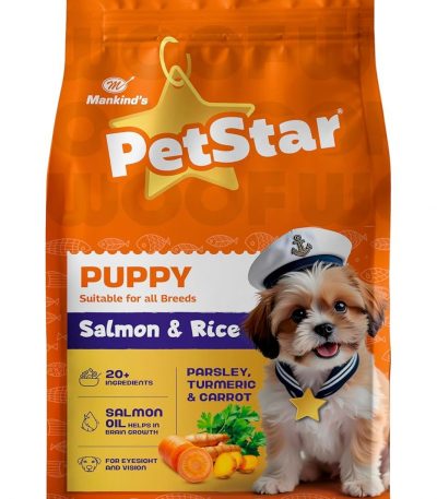Write for Petstar | Puppy Dog Food | Salmon & Rice | 3KG