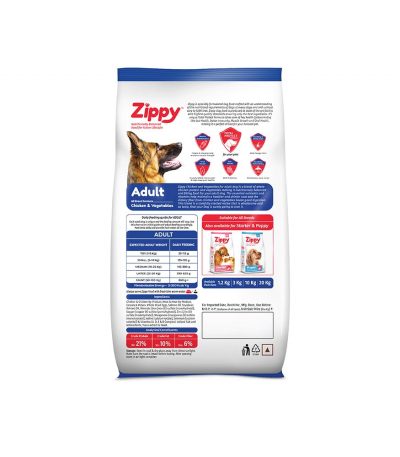 Zippy | Adult Dog Food | Chicken & Vegetables | 3KG