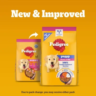 10kg pedigree puppy food chicken and milk pack at Bhopal Pets Online